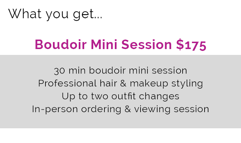 boudoir mini shoot